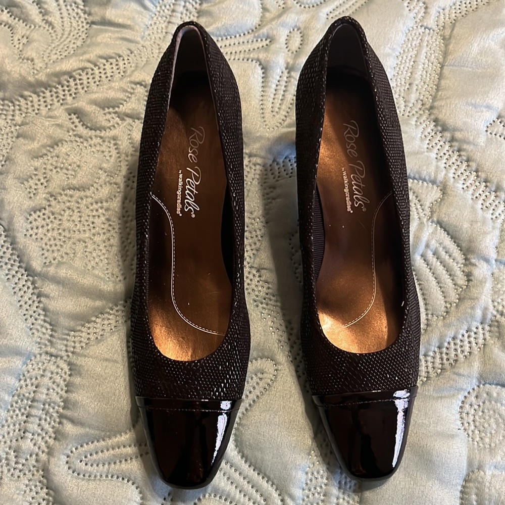 (#106)NWT ladies black dress shoes by Rose Petals/walking Cradles. Size 6 1/2N - Picture 13 of 16